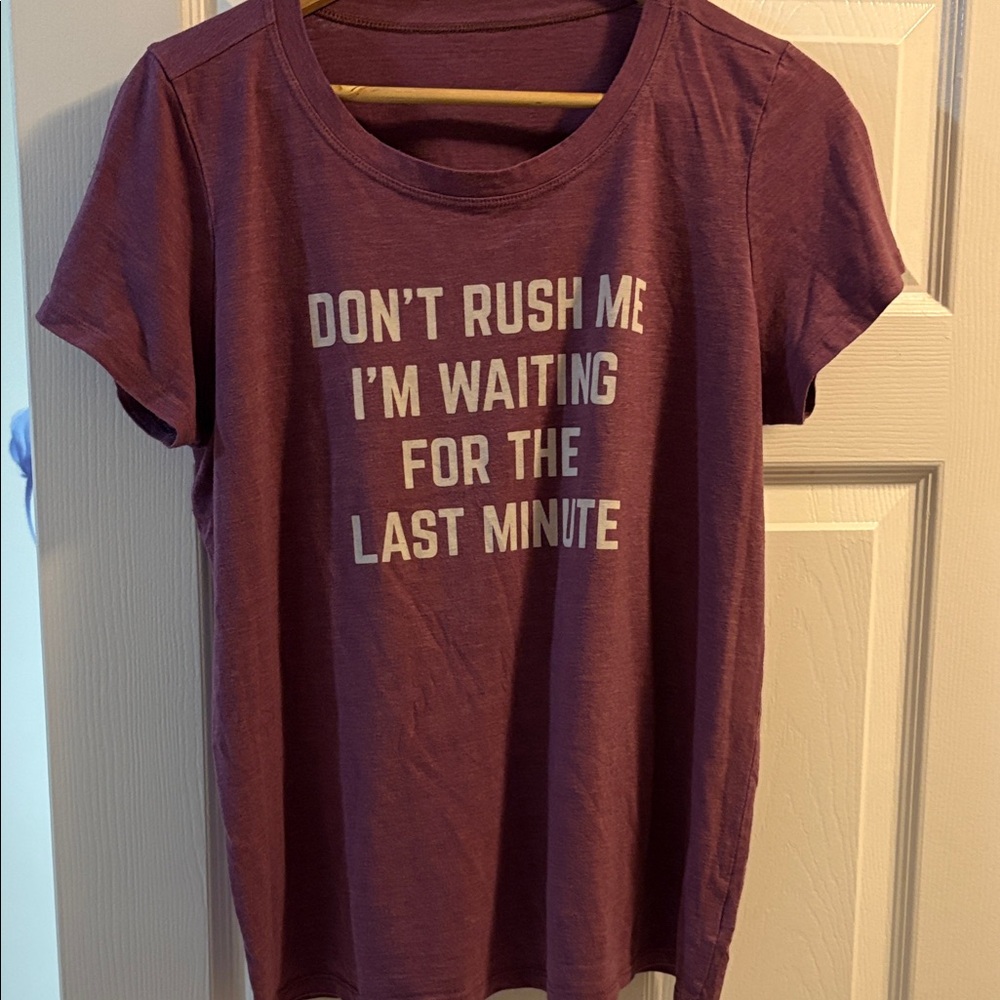 Casual Purple Graphic Tee - Short Sleeve Women's Top